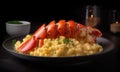A picture of Lobster Mac and Cheese. Royalty Free Stock Photo