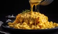 The photo of mac and cheese Royalty Free Stock Photo