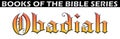 Bible book of obadiah title font text chapter heading holy scripture spiritual type medieval typography testament fonts Royalty Free Stock Photo