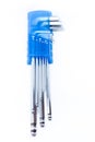 Photo of set hex keys. Royalty Free Stock Photo