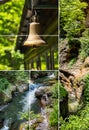 Photo set of various nature landscapes in summer Royalty Free Stock Photo