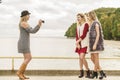 Photo shoot of fashion models Royalty Free Stock Photo