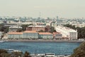 Saint Peterburg view to Hermitage from Isaacs church tower vintage style picture