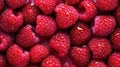 fresh raspberry with water droplets seamless background generative AI Royalty Free Stock Photo