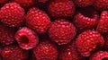 fresh raspberry with water droplets seamless background generative AI Royalty Free Stock Photo