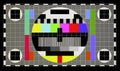 Standard industrial color television test pattern on the no name Royalty Free Stock Photo