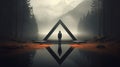 Secluded Blankness A Captivating Geometric Shapes Image