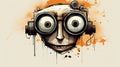 Funny Robot Face Sketch With Bold And Expressive Portraits