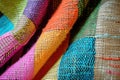 Close-Up of Vibrant Multicolored Cloth
