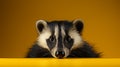 Capturing Wes Anderson-inspired Minimalist Photography Of A Cute Badger