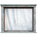 Hyperrealistic Rendering Of Distressed Metal Window