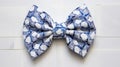 Blue And White Cubist Bow Tie: A Unique Independence Day Gift