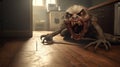 Gritty Demon Creature In Unreal Engine 5: A Death Strike Pose