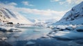 Frozen River: A Stunning Unreal Engine Render Of A Venice Beach Lagoon In The Arctic