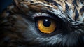 Super Realistic Owl Eye Illustration With Cryengine Style