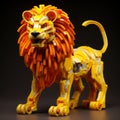 Innovative Lego Lion: Photorealistic 3d Rendering With Kinetic Elements