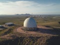 Military Radar Station in a Remote Landscape