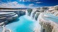 Captivating Waterfall Photography Of Pamukkale Basin In Turkiye