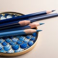 Award-winning Art Nouveau Sketch Pencils In Decorative Tray