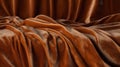 Rich Velvet Background Of Orange Fabric In Unreal Engine 5 Style Royalty Free Stock Photo