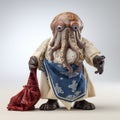 Steampunk-inspired Cthulhu In Red Towel: A Monumental Handcrafted Design