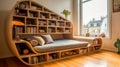 Modern Book-shaped Bed: A Dreamlike Fusion Of Comfort And Literature