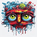 Colorful Graffiti Art With Eye-catching Compositions