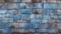 Retro Blue Brick Texture For Conwy City Wall