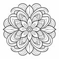 Beautiful Mandala Coloring Pages With Simplistic Forms And Floral Accents