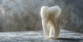 photo by showcasing the elegant translucency of a white tooth. Against a dramatic black background