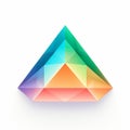 Colorful Triangle With Gemstone-like Volumetric Lighting