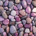 Vibrant And Realistic Marble Pebbles In Violet - 3d Model Royalty Free Stock Photo