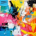 Vibrant Abstract Painting With Colorful Compositions And Contemporary Expressionism