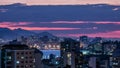 Night landscape in the city of NiterÃÂ³i, metropolitan region of the State of Rio de Janeiro, Brazil. Royalty Free Stock Photo