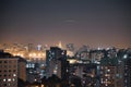 Night landscape in the city of NiterÃÂ³i, metropolitan region of the State of Rio de Janeiro, Brazil. Royalty Free Stock Photo