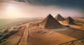 Egyptian pyramids, Pyramid of Cheops. Royalty Free Stock Photo