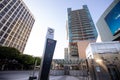 LA Wilshire and Western Metro train station sign Los Angeles CA