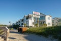 Photo of the sign to the Johnnie Mercers Fishing Pier Wrightsville NC