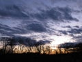 Purple Sky New Years Eve Sunset in Washington DC