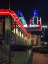 Silver Diner Late at Night Royalty Free Stock Photo