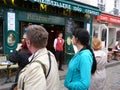 Photo sketches at Montmartre in Paris: tourists, artists, sights.