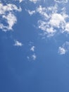 This is a photo of the sky and clouds behind the house Royalty Free Stock Photo