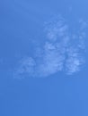 This is a photo of the sky and clouds behind the house Royalty Free Stock Photo