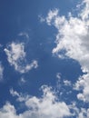 This is a photo of the sky and clouds behind the house Royalty Free Stock Photo
