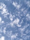 This is a photo of the sky and clouds behind the house Royalty Free Stock Photo