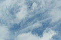 Photo of the sky with fluffy cumulus clouds