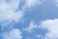 Photo of the sky with fluffy cumulus clouds