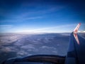 Photo of sky view from Air Asia Plane Royalty Free Stock Photo