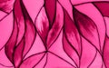 Photo of a small fragment of a beautiful stained glass in vivid pink color. Backdrop for your design. Trendy background.