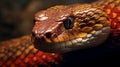 Vibrant Vray Tracing Snake With Realistic Detailing